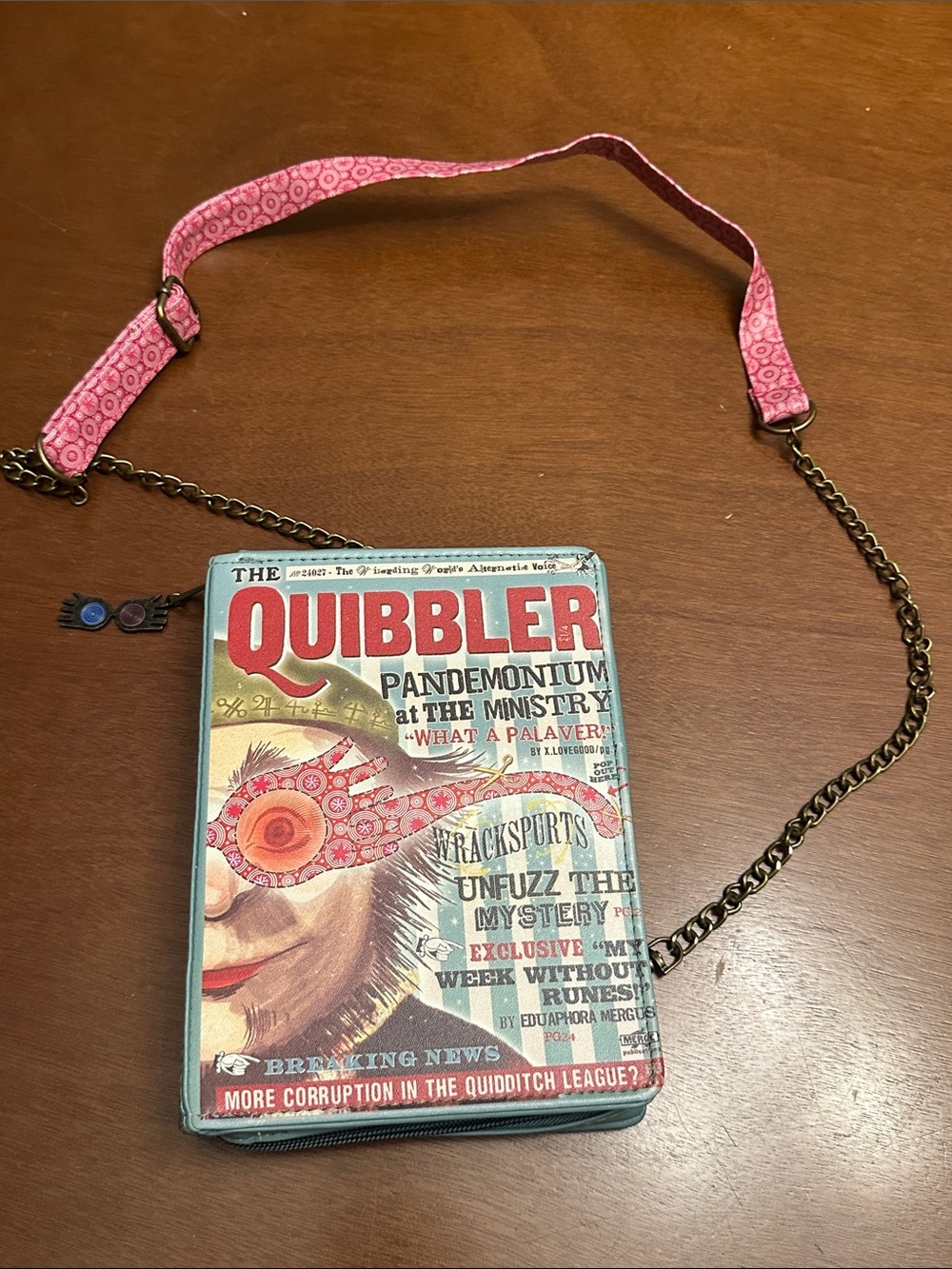 Harry Potter Quibbler Novelty Crossbody Bag Lovegood